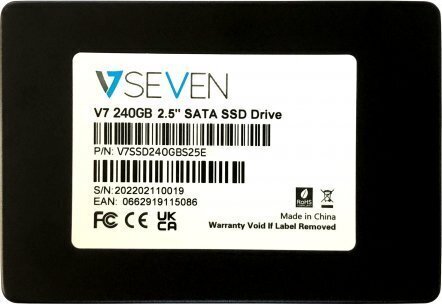 V7 V7SSD240GBS25E hind ja info | Sisemised kõvakettad (HDD, SSD, Hybrid) | kaup24.ee