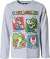 Super Mario Laste t-särk, hall hind ja info | Poiste särgid | kaup24.ee