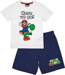 Super Mario Lühikeste varrukatega komplekt lastele hind ja info | Poiste hommikumantlid ja pidžaamad | kaup24.ee