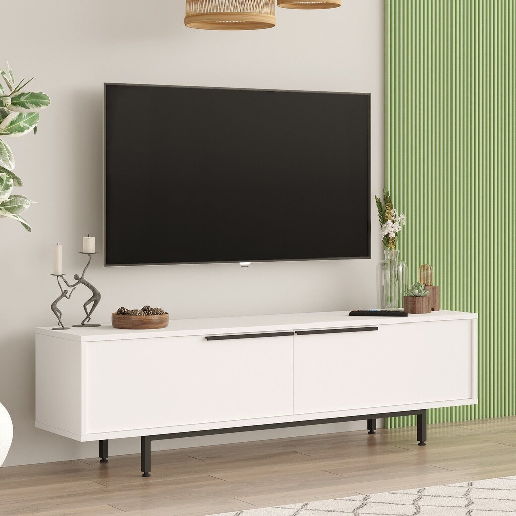 TV alus, Asir, 160x45,1x35,5 cm, valge цена и информация | TV alused | kaup24.ee