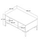 Kohvilaud, Asir, 90x54x41,6 cm, helepruun hind ja info | Diivanilauad | kaup24.ee