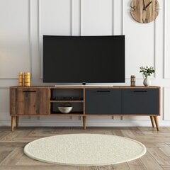 TV alus, Asir, 180x53x35cm, pruun/hall цена и информация | Тумбы под телевизор | kaup24.ee