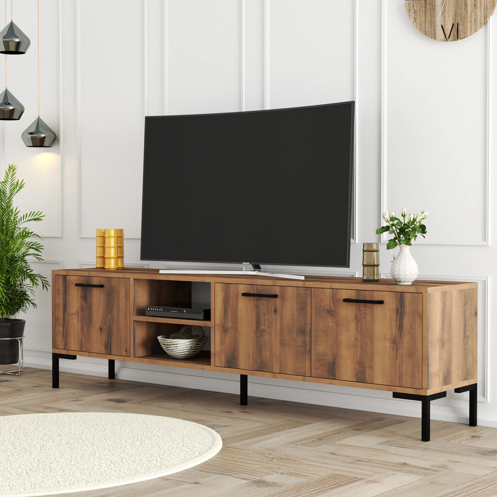 TV alus, Asir, 180x52x34cm, tume  pruun цена и информация | TV alused | kaup24.ee