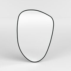 Зеркало, Асир, 91х61 см, черное цена и информация | Зеркала | kaup24.ee