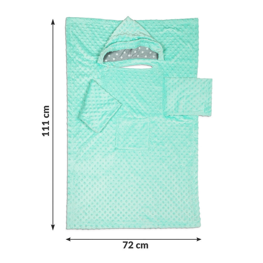 Baby Wrap varrukaga tekk, Mint цена и информация | Voodikatted, pleedid | kaup24.ee