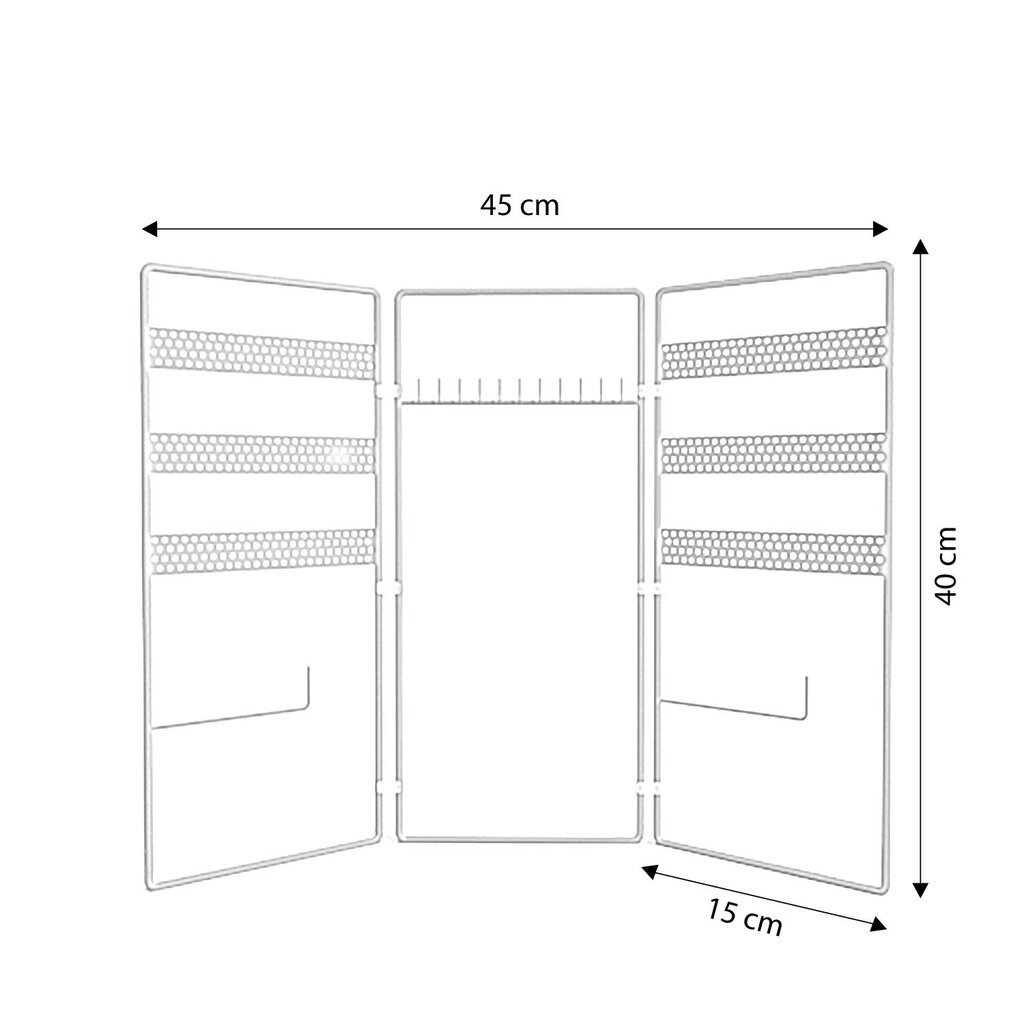 Ehtekapp Asir, 45x40x15 cm, kuldne hind ja info | Sisustuselemendid | kaup24.ee