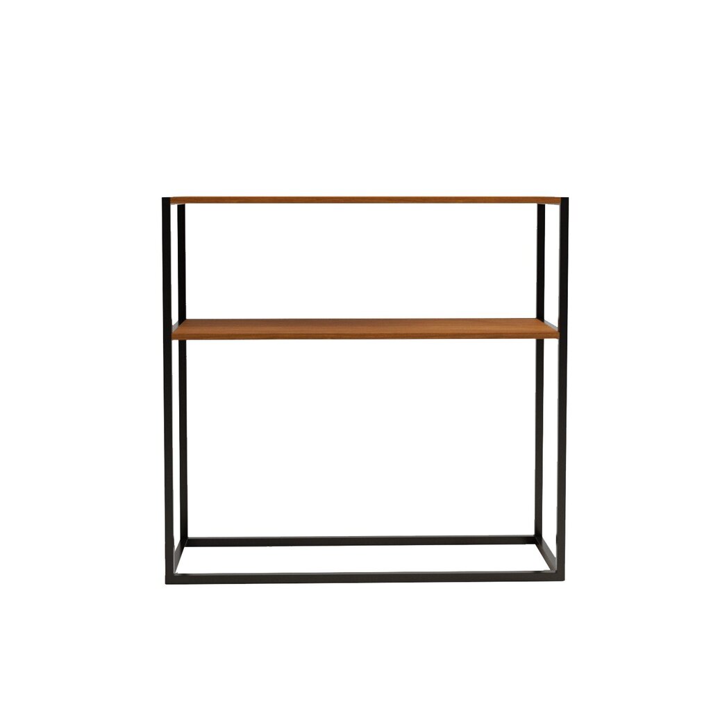 Puhvetkapp Asir, 90x90x33,5 cm, pruun/must hind ja info | Elutoa väikesed kapid | kaup24.ee