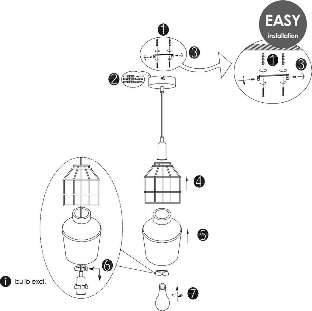 Ripplamp Home Sweet Home Meo B hind ja info | Rippvalgustid | kaup24.ee