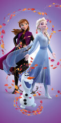Disney rätik lastele Frozen Leaves Magic, 70x140 cm hind ja info | Rätikud, saunalinad | kaup24.ee