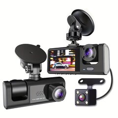 Kolme kaamera autosalvestussüsteem. цена и информация | Видеорегистраторы | kaup24.ee