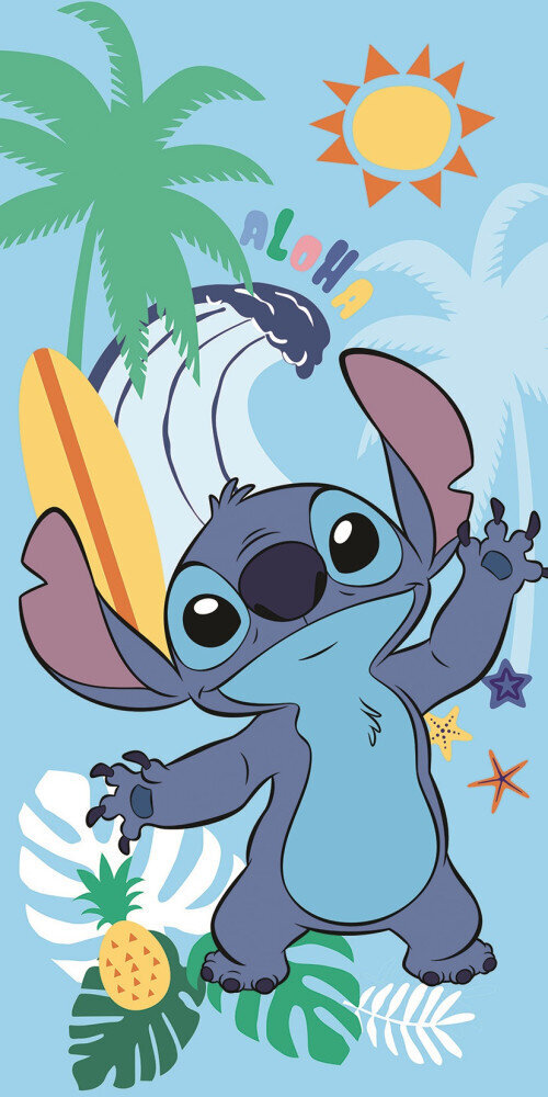 Disney rätik lastele Lilo and Stitch Summer, 70x140 cm цена и информация | Rätikud, saunalinad | kaup24.ee