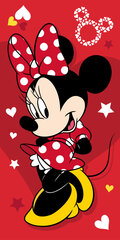 Disney rätik lastele Minnie Pretty in Red, 70x140 cm hind ja info | Rätikud, saunalinad | kaup24.ee