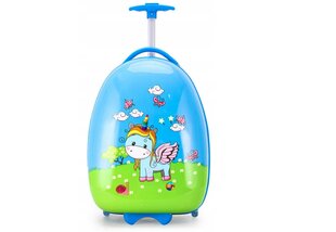 Детский дорожный чемодан, единорог, 28л. цена и информация | Чемоданы, дорожные сумки | kaup24.ee
