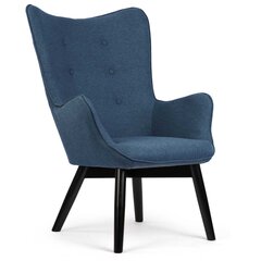 Кресло с подставкой для ног, синее цена и информация | Кресла | kaup24.ee