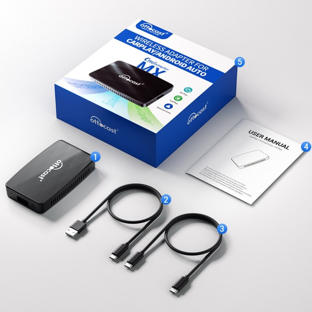 Ottocast MX 3in1 hind ja info | USB jagajad, adapterid | kaup24.ee