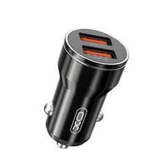 XO car charger CC48 2x USB 2,4A black цена и информация | Зарядные устройства для телефонов | kaup24.ee