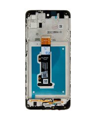 Motorola E32 LCD Display + Touch Unit Black + Front Cover цена и информация | Запчасти для телефонов и инструменты для их ремонта | kaup24.ee