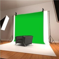 4smarts Tkanina Green-Screen Chroma-Key z uchwytami i oczkami mocującymi 3x2m 460519 цена и информация | Осветительное оборудование для фотосъемок | kaup24.ee