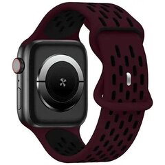 Beline pasek Apple Watch New Sport Silicone 38|40|41mm bordowo-czarny  wine red|black box цена и информация | Аксессуары для смарт-часов и браслетов | kaup24.ee