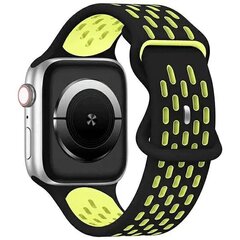 Beline pasek Apple Watch New Sport Silicone 38|40|41mm czarno-żółty black|yellow box цена и информация | Аксессуары для смарт-часов и браслетов | kaup24.ee