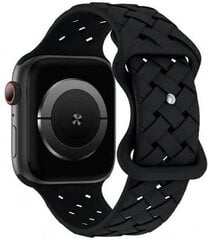 Beline pasek Apple Watch Silicone Woven 42|44|45|49mm czarny |black box цена и информация | Аксессуары для смарт-часов и браслетов | kaup24.ee