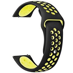 Beline pasek Watch 20mm Sport Silicone czarno-żółty black|yellow box цена и информация | Аксессуары для смарт-часов и браслетов | kaup24.ee