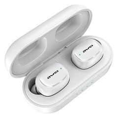 AWEI słuchawki Bluetooth 5.1 T13 Pro TWS + stacja dokująca biały|white цена и информация | Наушники | kaup24.ee