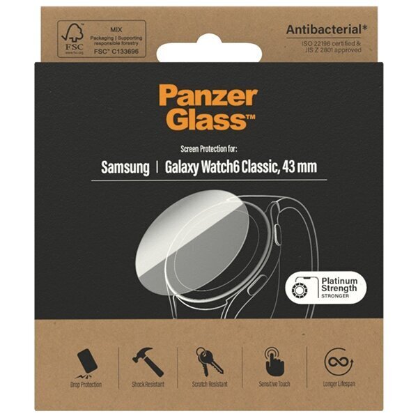 PanzerGlass Samsung Galaxy Watch6 Classic 43 mm hind ja info | Nutikellade ja nutivõrude tarvikud | kaup24.ee