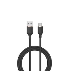 Devia cable Jelly USB - USB-C 1,2 m 2,4A black цена и информация | Кабели для телефонов | kaup24.ee