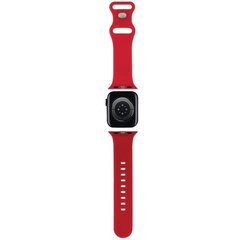 Hello Kitty Pasek HKAWMSCHBLR Apple Watch 38|40|41mm czerwony|red strap Silicone Kitty Head цена и информация | Аксессуары для смарт-часов и браслетов | kaup24.ee