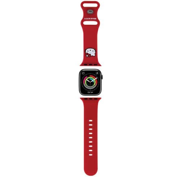 Hello Kitty HKAWMSCHBLR Apple Watch 38|40|41mm red цена и информация | Nutikellade ja nutivõrude tarvikud | kaup24.ee