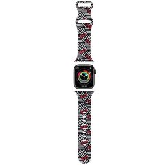 Hello Kitty Pasek HKAWMSDIEZK Apple Watch 38|40|41mm czarny|black strap Silicone Bows & Stripes цена и информация | Аксессуары для смарт-часов и браслетов | kaup24.ee