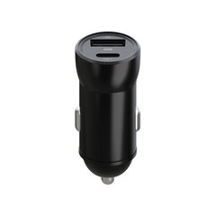 Maxlife MXCC-04 PD QC car charger 1x USB-C 1x USB 20W black + USB-C - USB-C cable 60W цена и информация | Зарядные устройства для телефонов | kaup24.ee