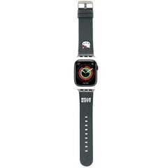 Hello Kitty Pasek HKAWMPGKHK Apple Watch 38|40|41mm czarny|black strap Kitty Head цена и информация | Аксессуары для смарт-часов и браслетов | kaup24.ee