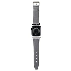 Karl Lagerfeld Pasek KLAWLSAKLHPG Apple Watch 42|44|45|49mm srebrny|silver strap Saffiano Monogram цена и информация | Аксессуары для смарт-часов и браслетов | kaup24.ee
