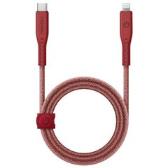 Кабель ENERGEA Flow USB-C - Lightning C94 MFI 1.5 м, red 60W 3A PD Fast Charge цена и информация | Кабели для телефонов | kaup24.ee