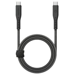 Кабель ENERGEA Flow USB-C - USB-C 1.5 м, black 240W 5A PD Fast Charge цена и информация | Кабели для телефонов | kaup24.ee