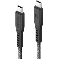 ENERGEA kabel Flow USB-C - USB-C Digital Display 1.5m czarny|black 240W 5A PD Fast Charge цена и информация | Кабели для телефонов | kaup24.ee