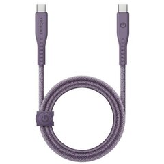 Кабель ENERGEA Flow USB-C - USB-C 1.5 м, purple 240W 5A PD Fast Charge цена и информация | Кабели для телефонов | kaup24.ee