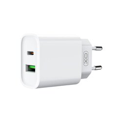 XO wall charger CE02A PD 20W QC 3.0 18W 1x USB 1x USB-C white цена и информация | Зарядные устройства для телефонов | kaup24.ee