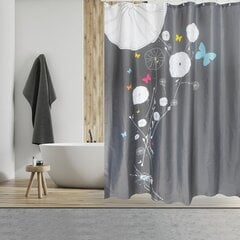 Dušikardin MSV Butterflies, 180x200cm цена и информация | Аксессуары для ванной комнаты | kaup24.ee