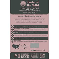 Полнорационный корм с уткой для котят и кошек Taste of the Wild Lowland Creek, 6.6 кг цена и информация | Сухой корм для кошек | kaup24.ee