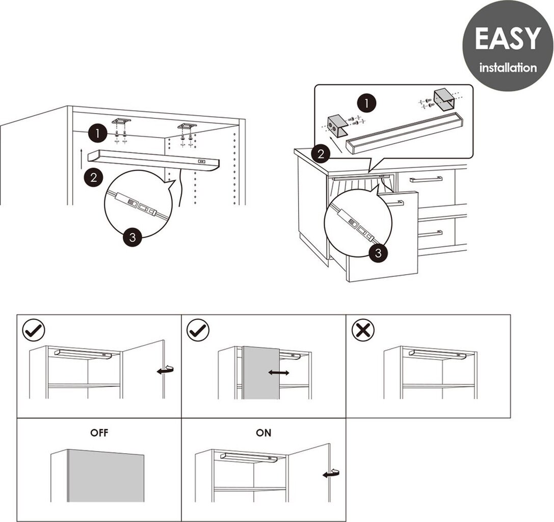 Home Sweet Home, Led seinalamp, Modern Kitchen Lighting Sense hind ja info | Seinavalgustid | kaup24.ee