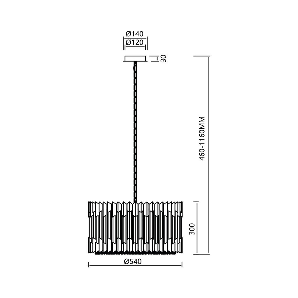 Milagro rippvalgusti Ritz ML0395 hind ja info | Rippvalgustid | kaup24.ee