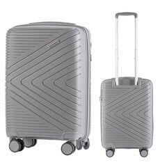Маленький чемодан Wings DQ181, 55cm серый цена и информация | Чемоданы, дорожные сумки | kaup24.ee