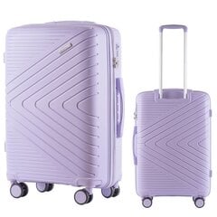 Средний чемодан Wings DQ181, 65cm фиолетовый цена и информация | Чемоданы, дорожные сумки | kaup24.ee