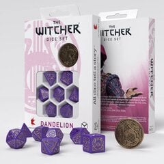 Žaidimų kauliukų rinkinys The Witcher Dandelion - Viscount de Lettenhove, violetinis цена и информация | Настольные игры | kaup24.ee