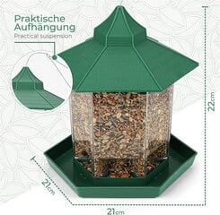 Подвесной домик для птиц WILDLIFE FRIEND, зеленая цена и информация | Скворечники, кормушки, клетки | kaup24.ee