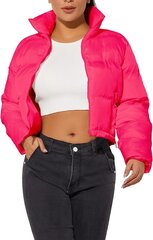 Женская короткая куртка Hujoin, розовая цена и информация | Женские куртки | kaup24.ee