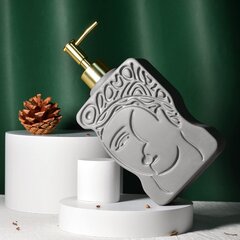 Керамический дозатор для мыла BosilunLife, серый цена и информация | Аксессуары для ванной комнаты | kaup24.ee